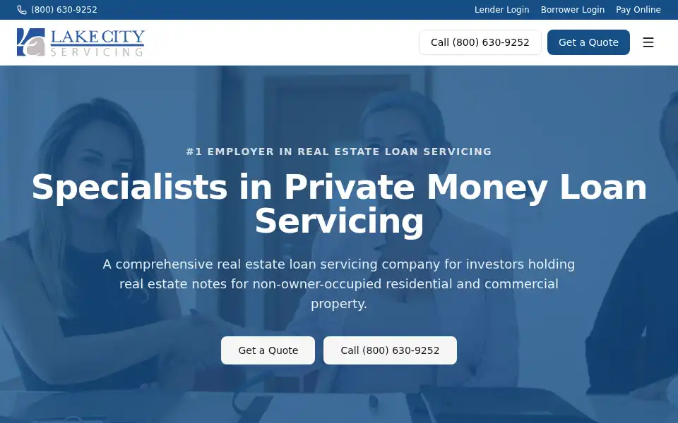 Screenshot of lakecityservicing.com