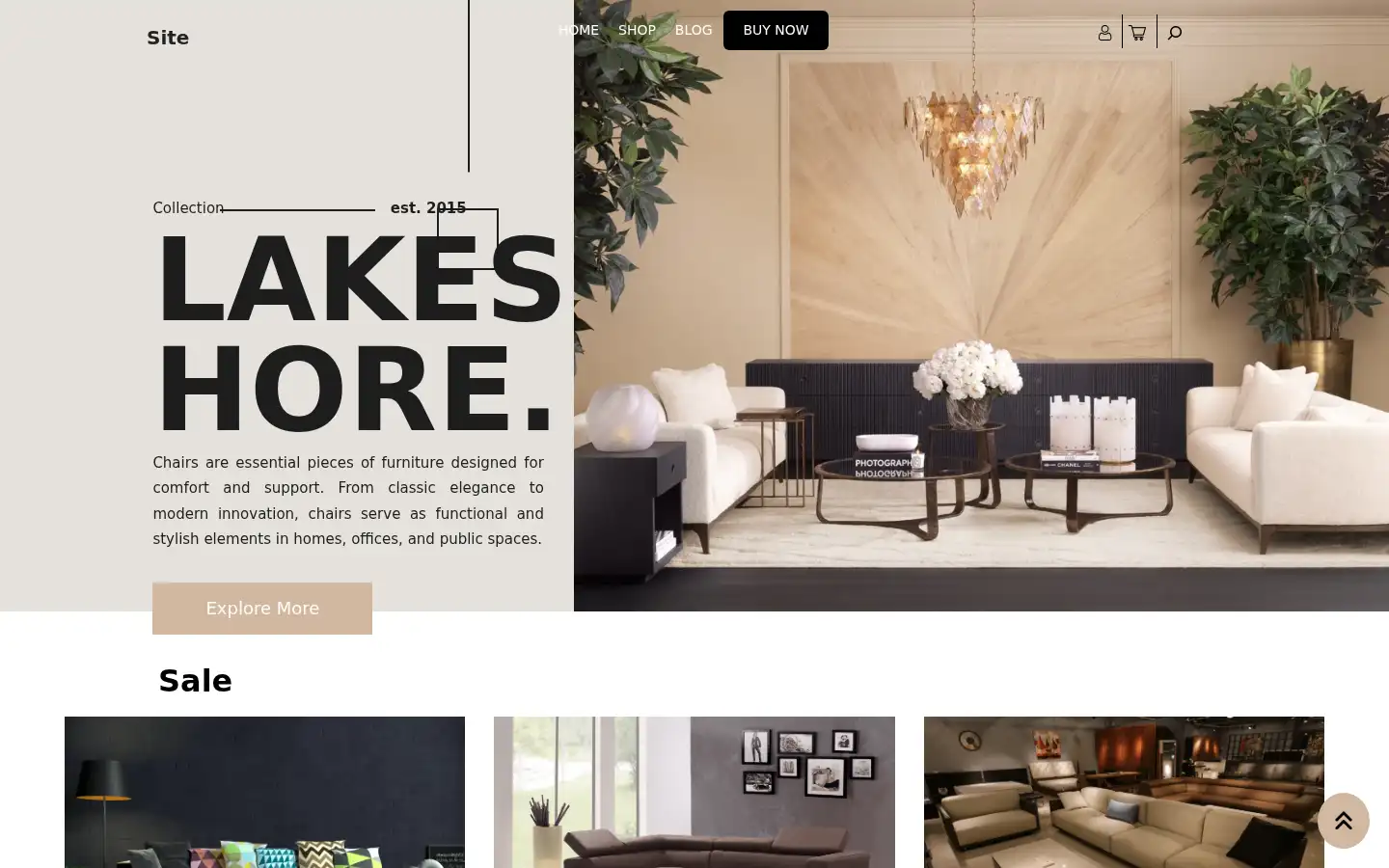 Screenshot of lakeshorefurnitures.ch