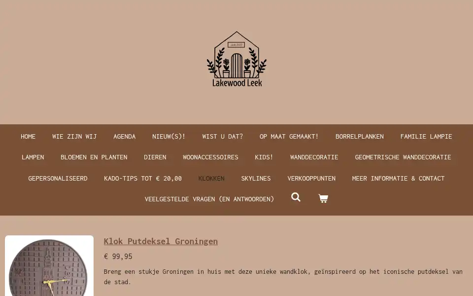 Screenshot of lakewoodleek.nl