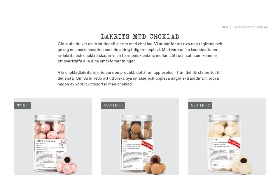 Screenshot of lakrits.se