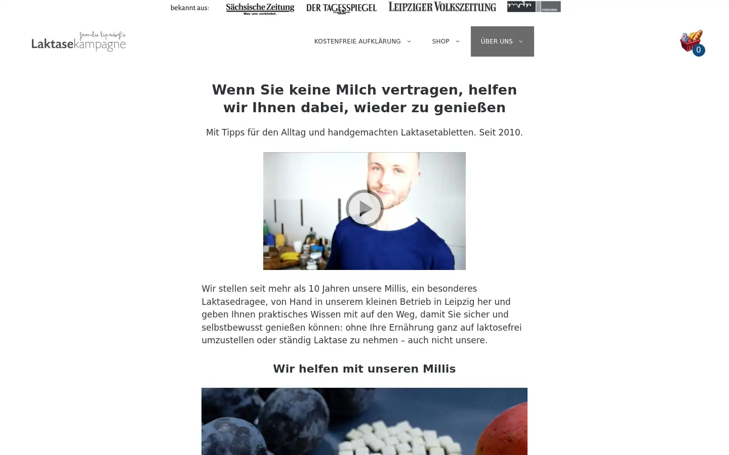 Screenshot of laktasekampagne.de