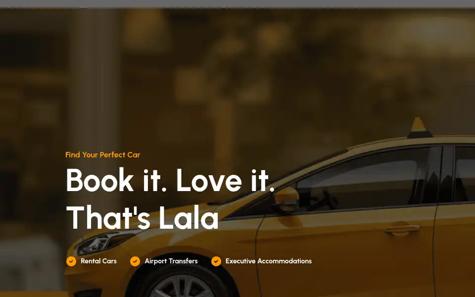 Screenshot of lalacabs.co.ke