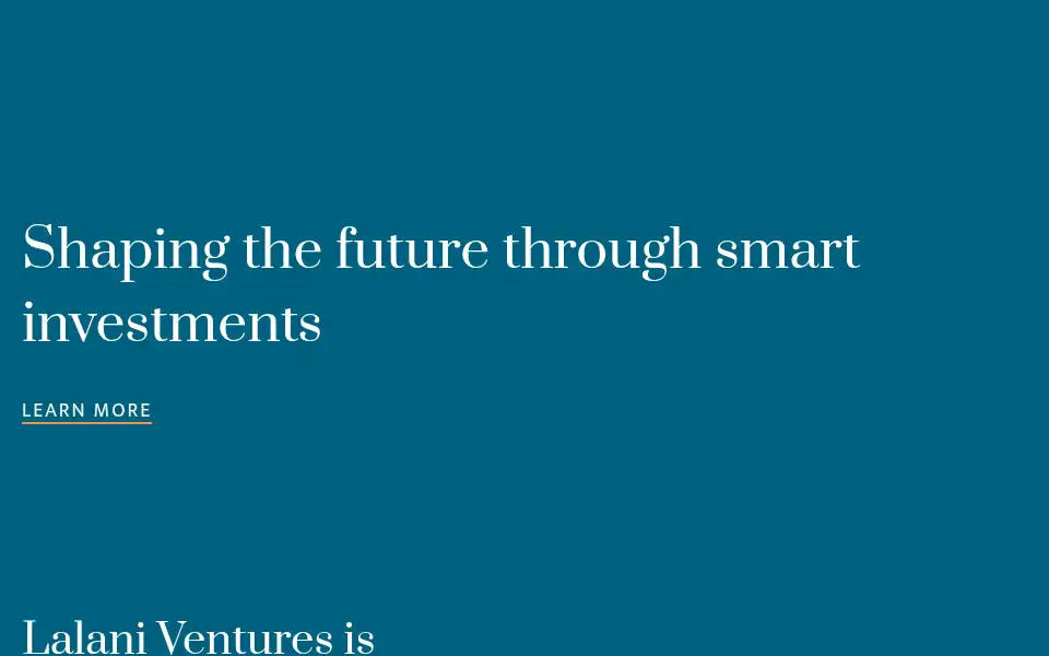 Screenshot of lalaniventures.com