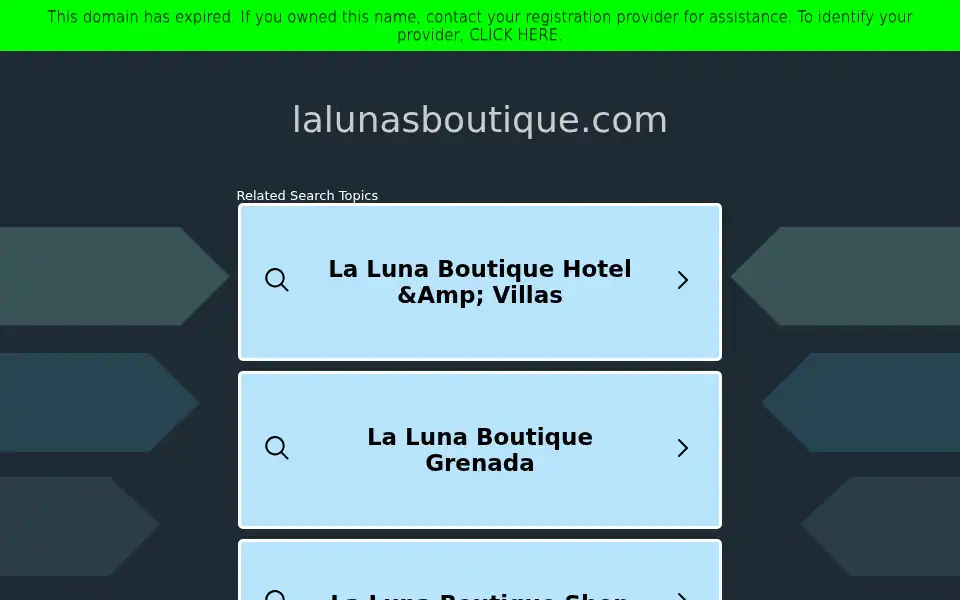 Screenshot of lalunasboutique.com