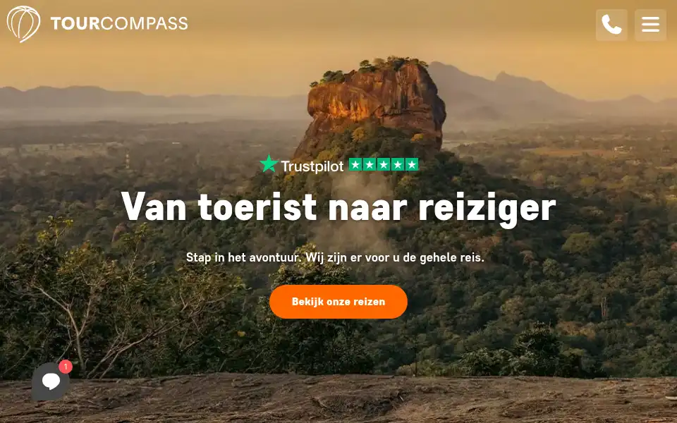 Screenshot of lamatravel.nl