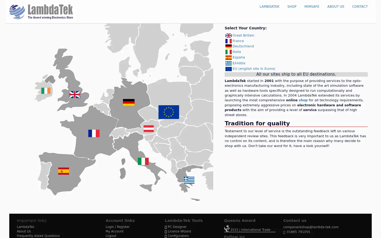 Screenshot of lambda-tek.com