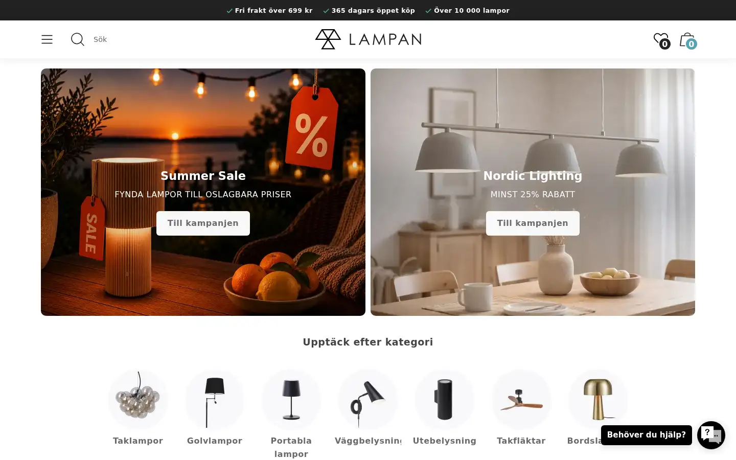 Screenshot of lampan.se