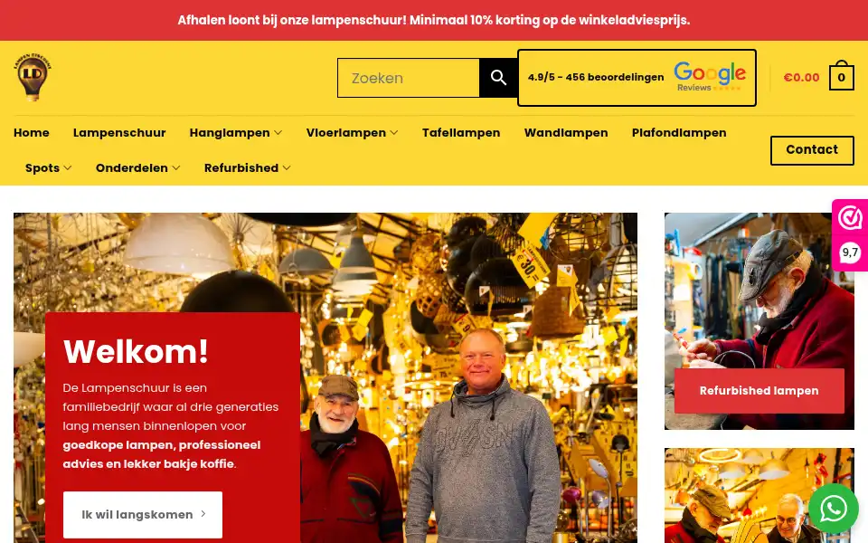 Screenshot of lampendiscount.nl