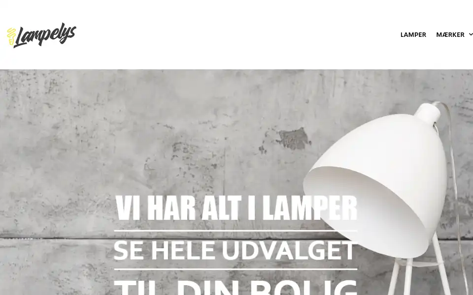 Screenshot of lamperoglys.dk