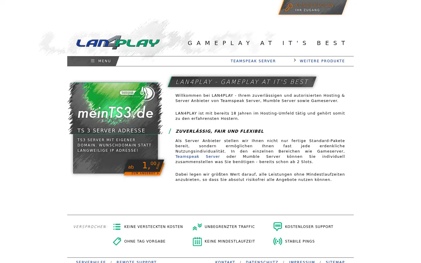 Screenshot of lan4play.de