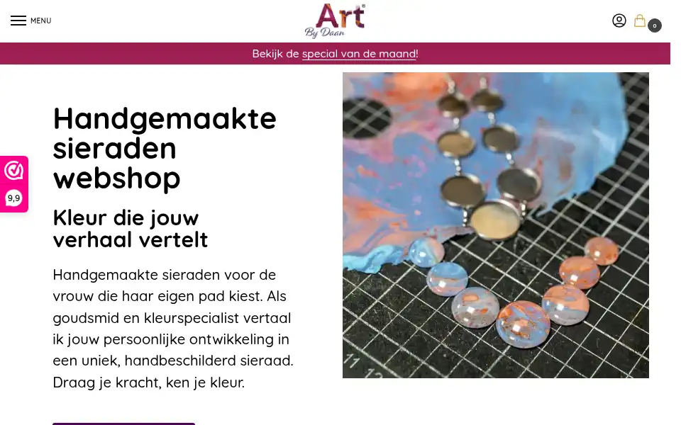 Screenshot of lanassieraden.nl