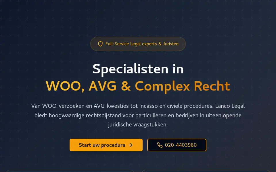 Screenshot of lanco-legal.nl
