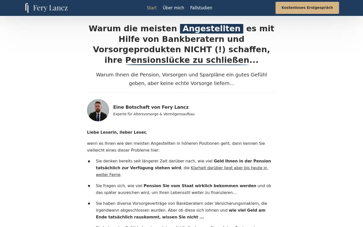 Screenshot of lancz.at