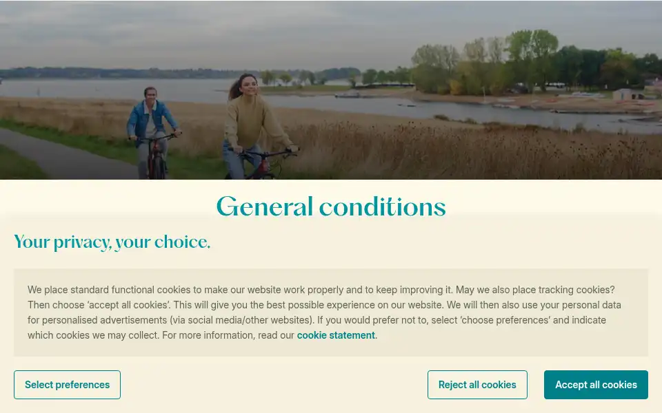 Screenshot of landal.com