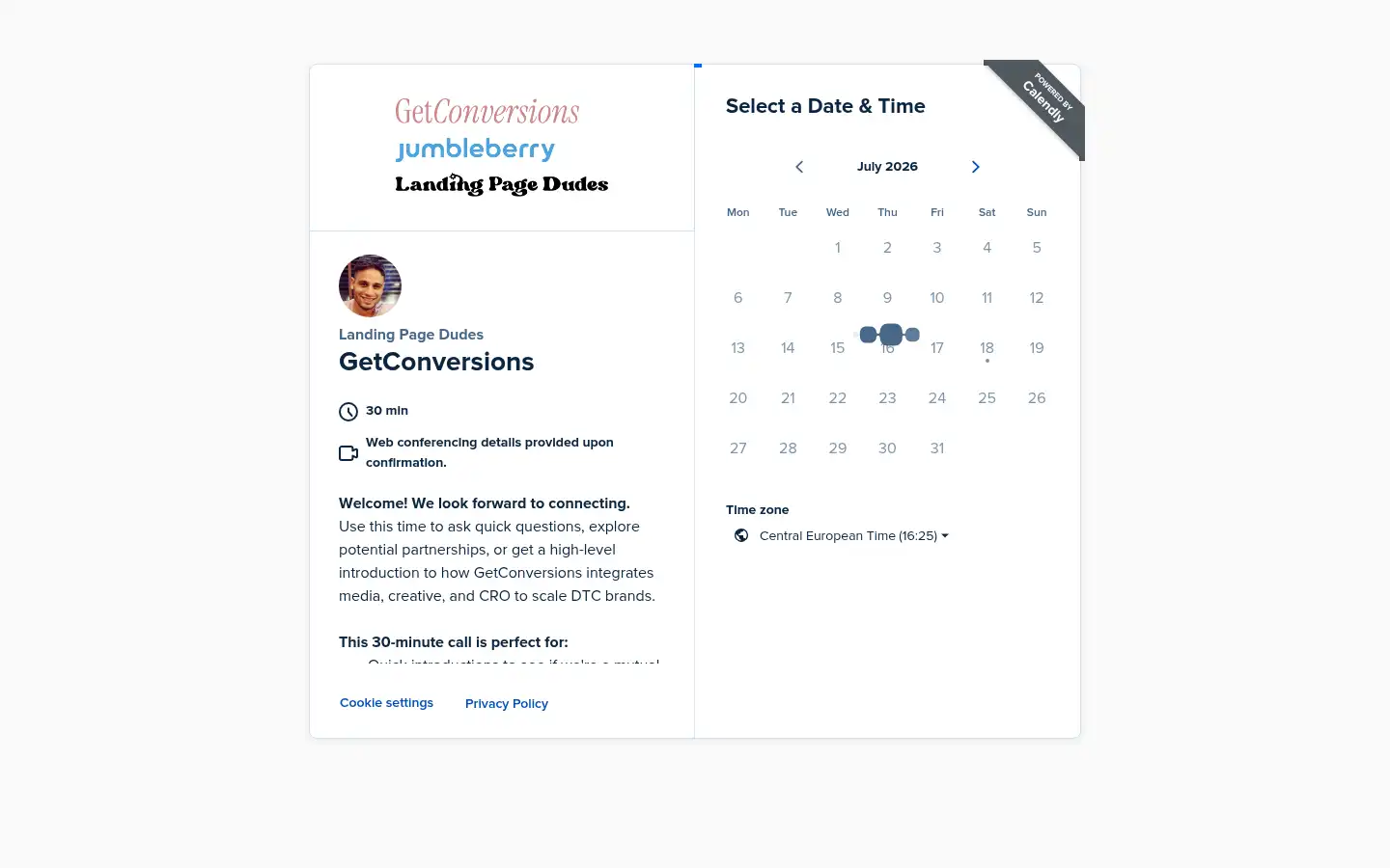 Screenshot of landingpagedudes.com