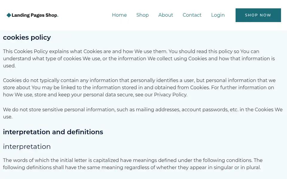 Screenshot of landingss.com