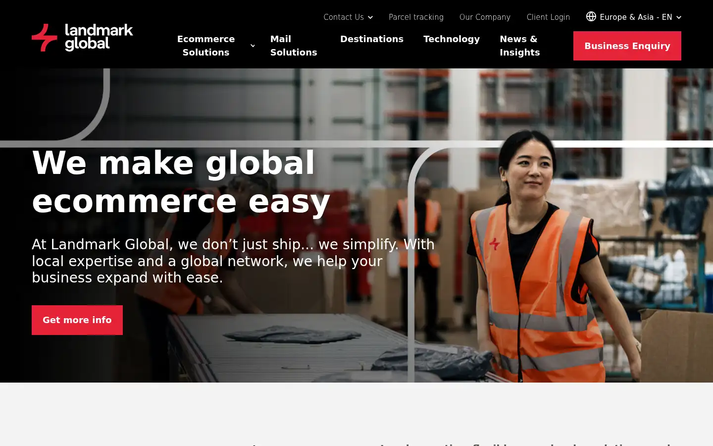 Screenshot of landmarkglobal.com