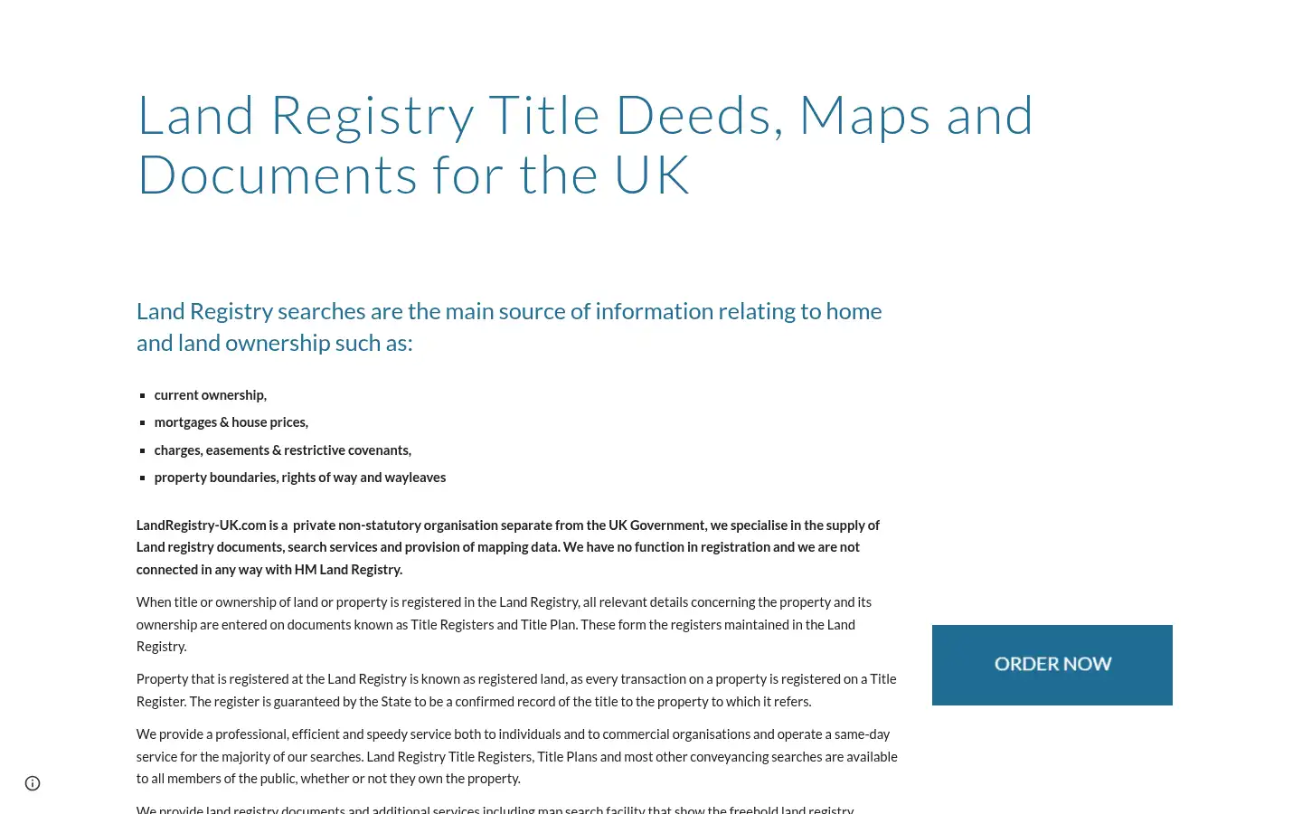 Screenshot of landregistry-uk.com