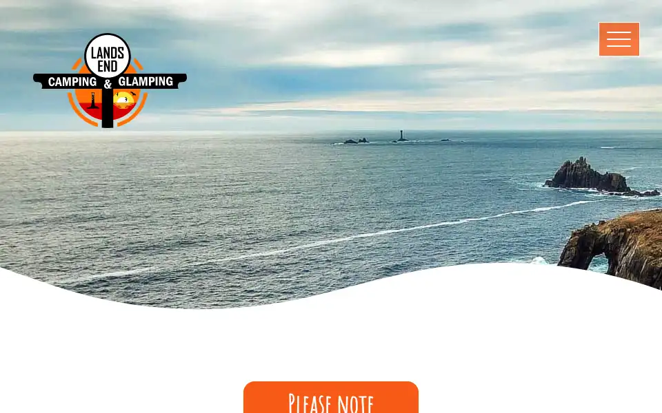 Screenshot of landsendcamp.co.uk