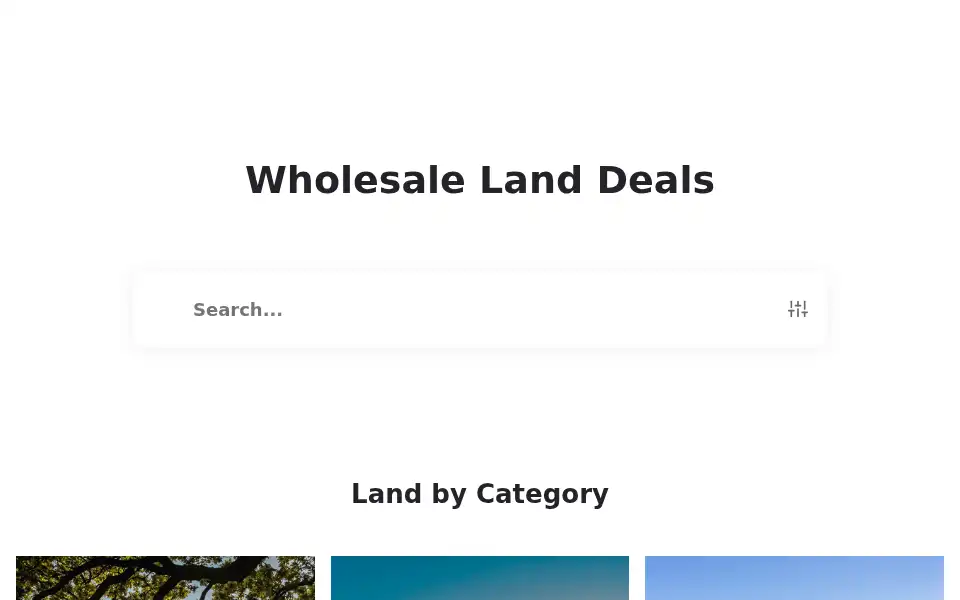 Screenshot of landsupplier.com