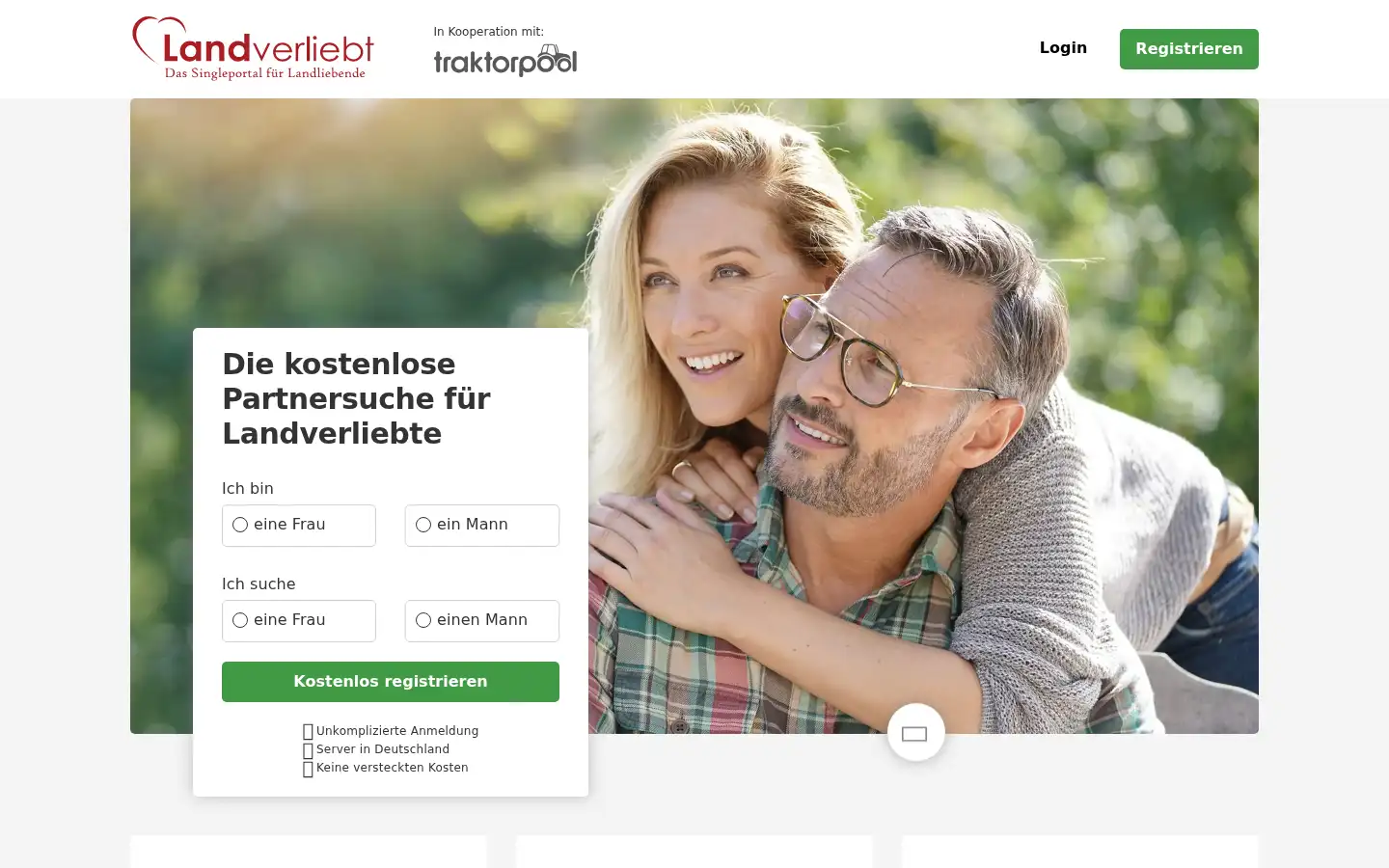 Screenshot of landverliebt.de