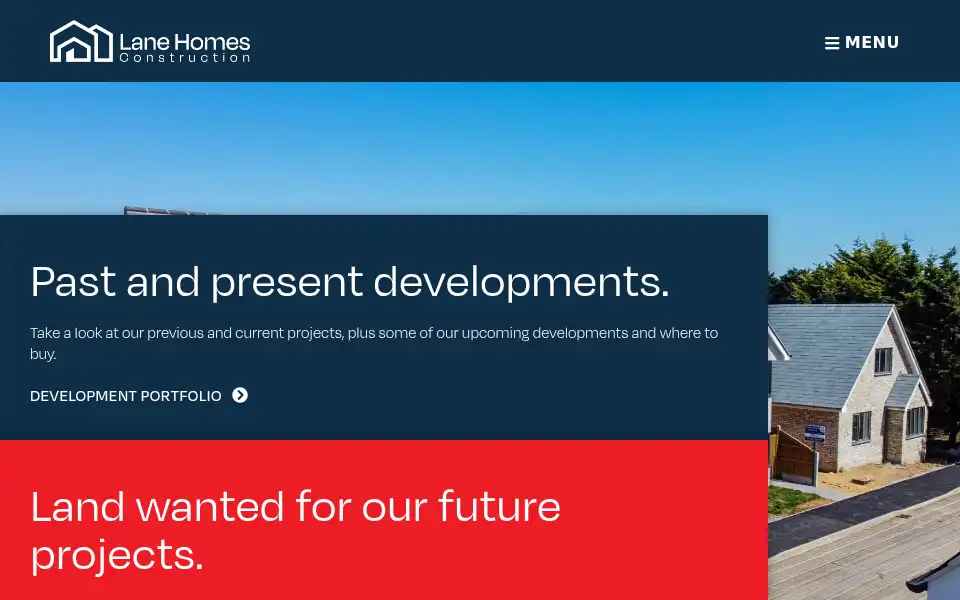 Screenshot of lanehomes.co.uk