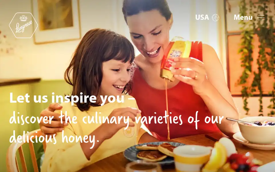 Screenshot of langnese-honey.us.com