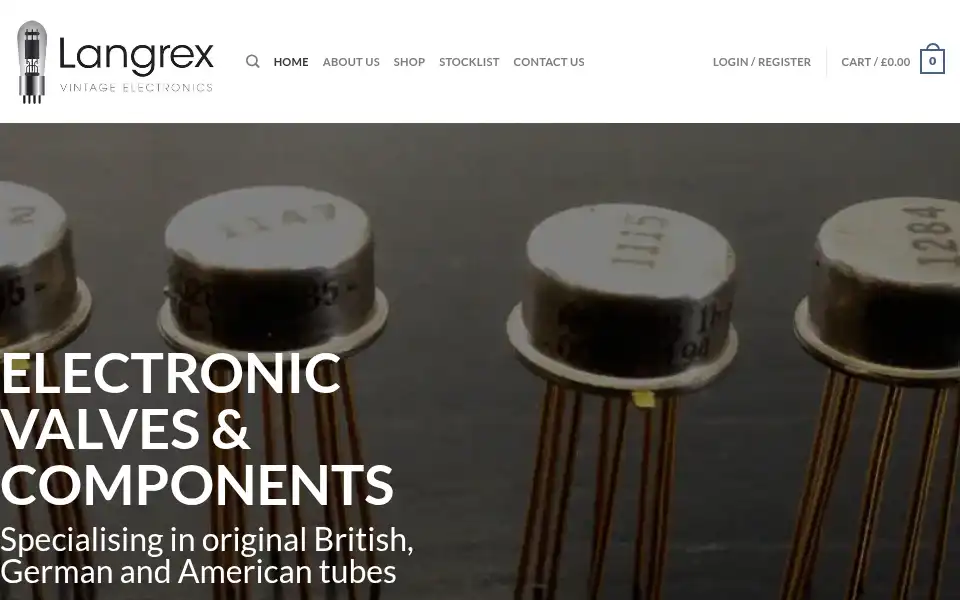 Screenshot of langrex.co.uk