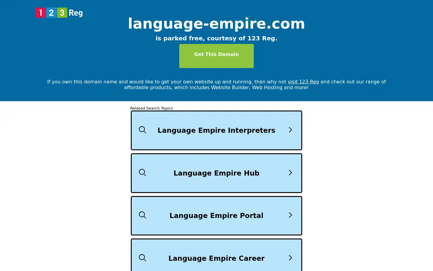 Screenshot of language-empire.com