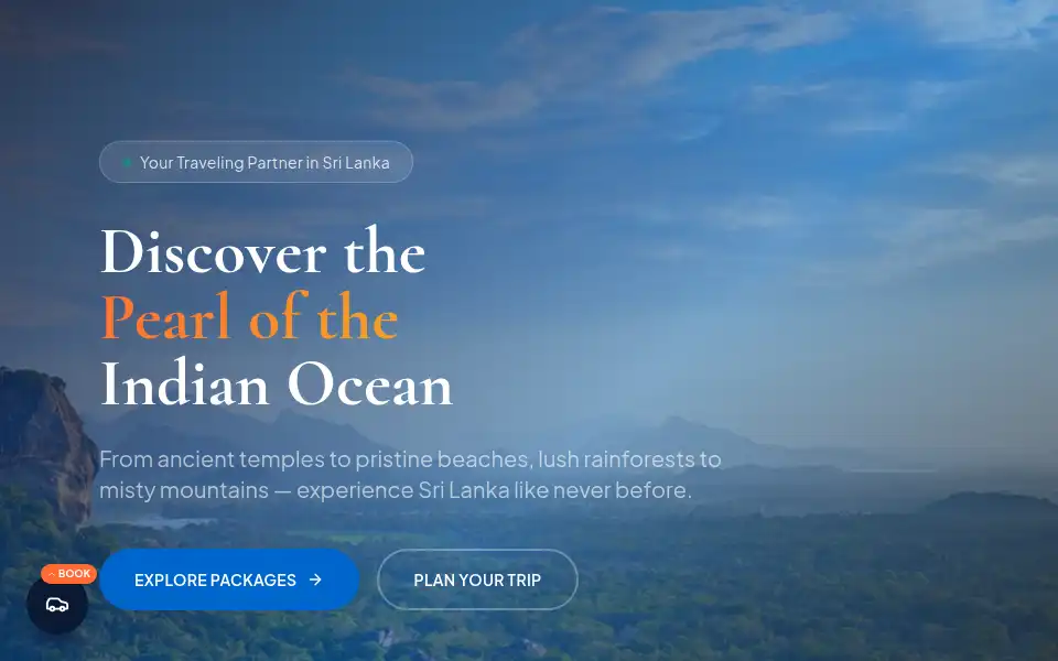 Screenshot of lankatravels.lk