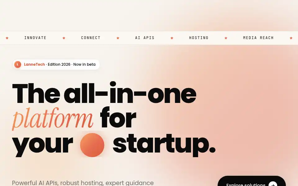 Screenshot of lannetech.com