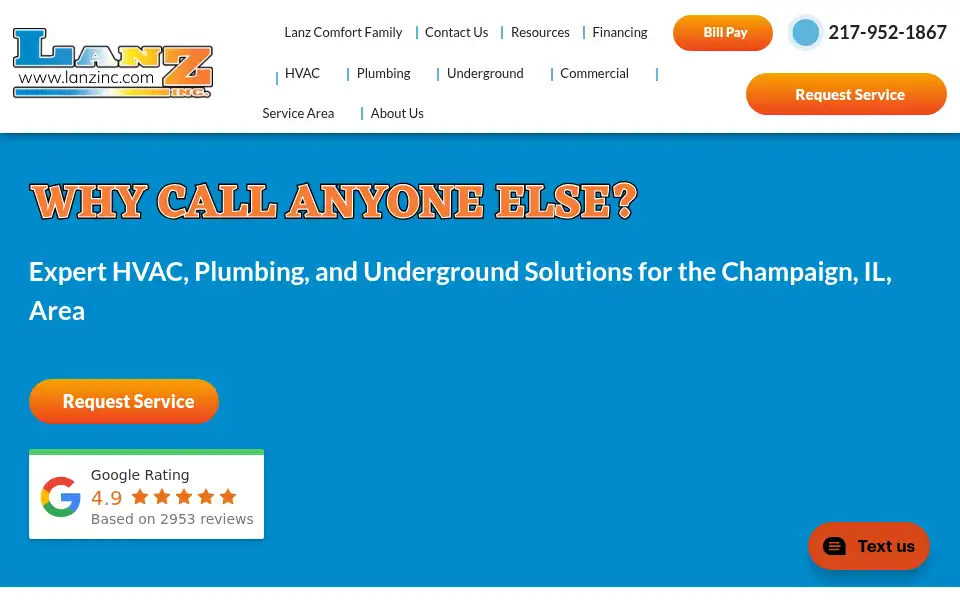 Screenshot of lanzinc.com