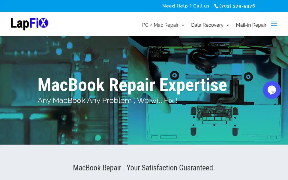 Screenshot of lapfix.com