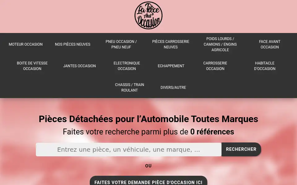 Screenshot of lapieceautoccasion.fr