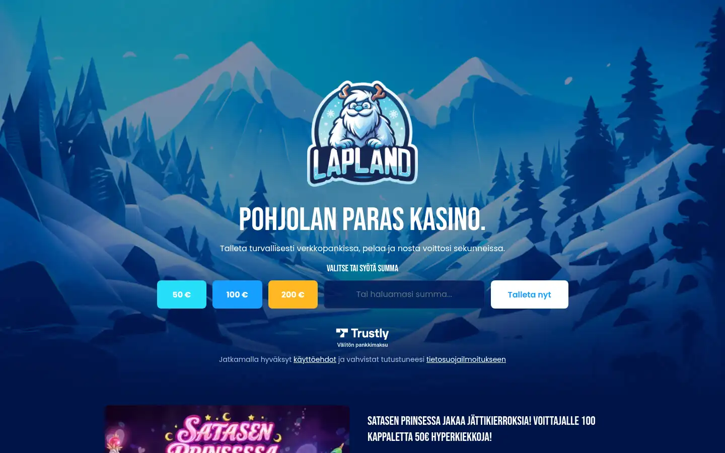 Screenshot of lapland.com
