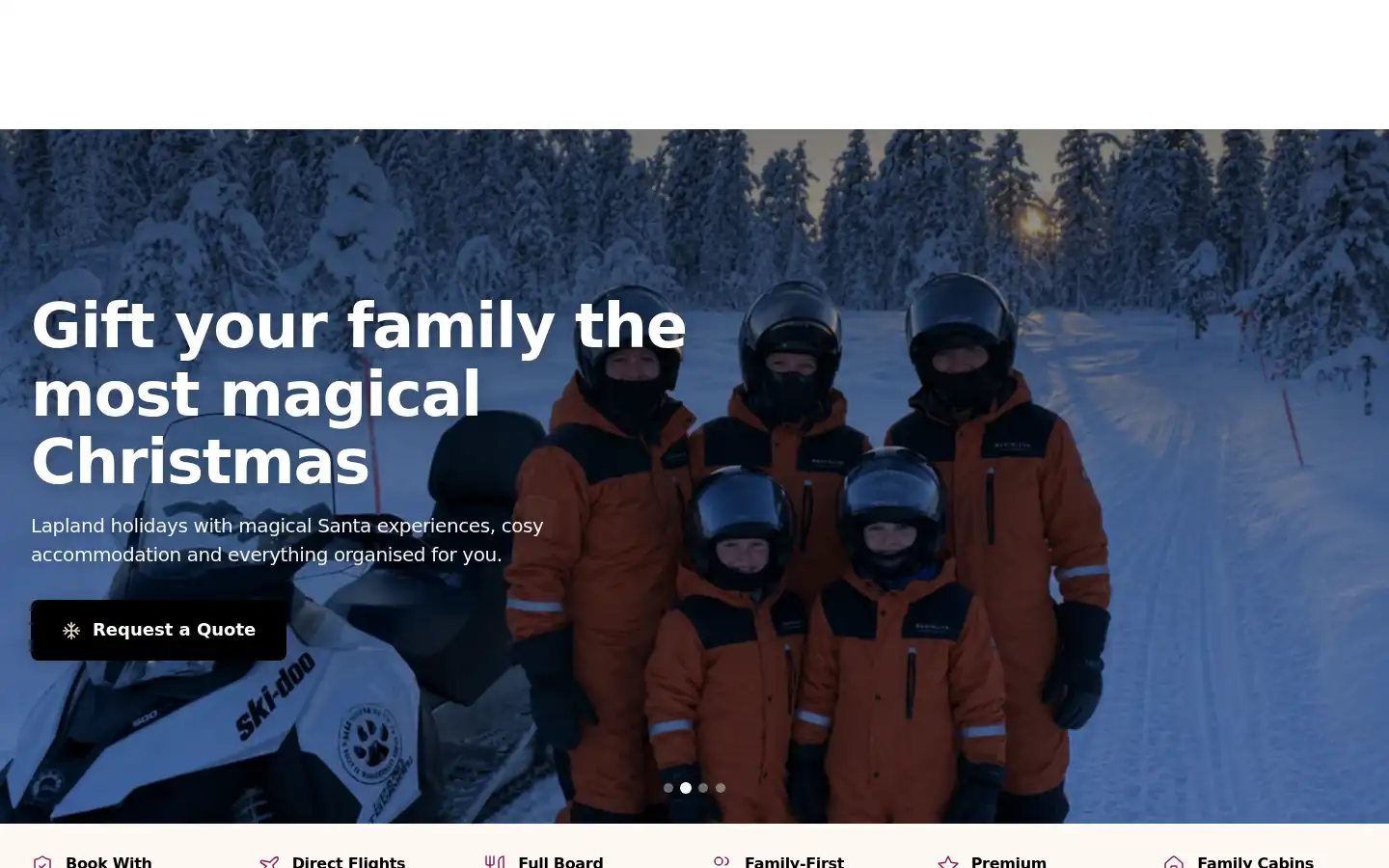 Screenshot of laplandfamille.co.uk