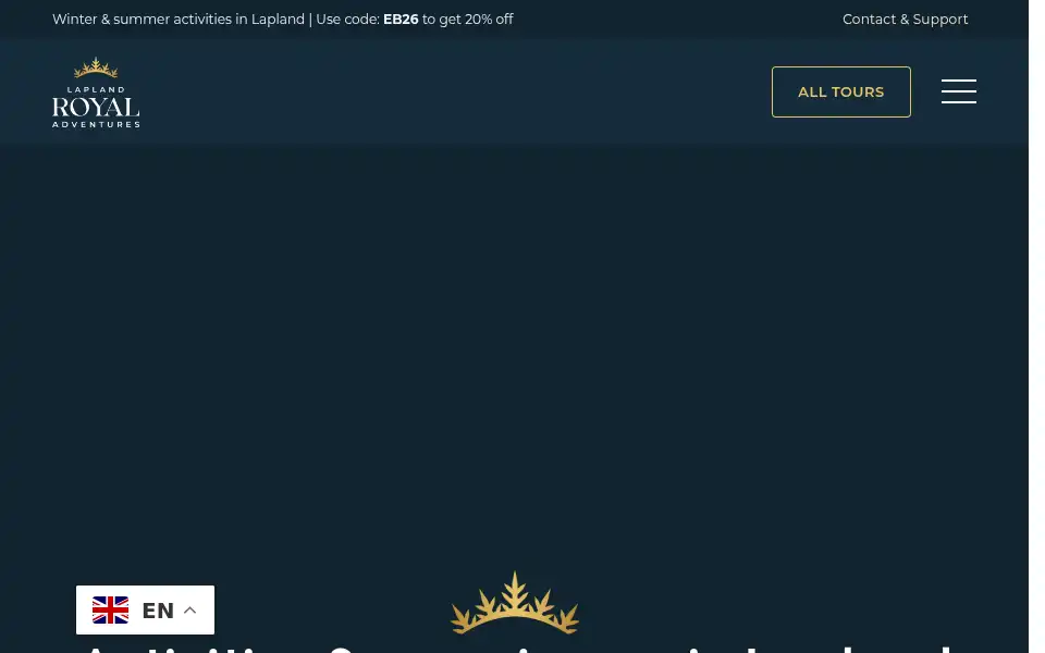 Screenshot of laplandroyaladventures.fi