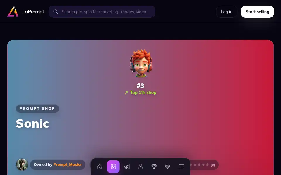 Screenshot of laprompt.com