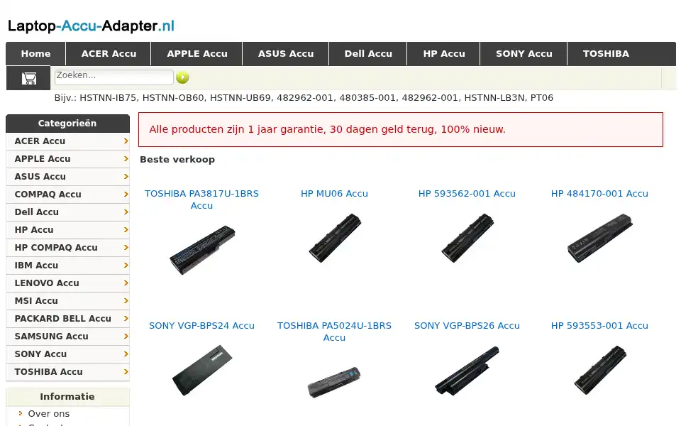 Screenshot of laptop-accu-adapter.nl