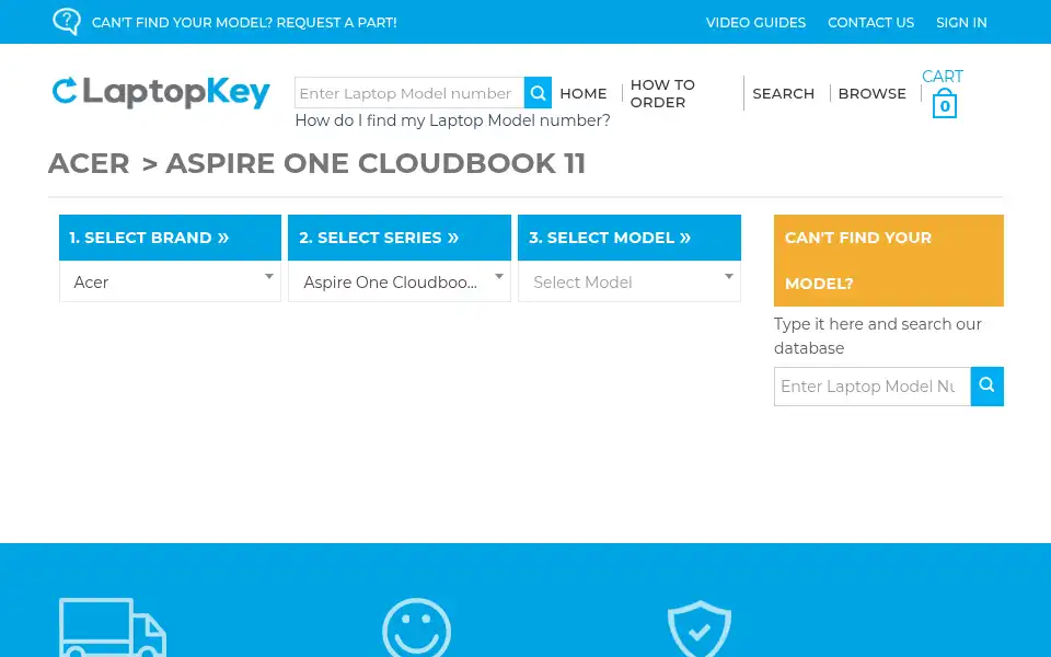 Screenshot of laptopkey.com
