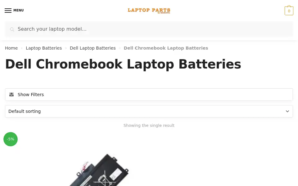 Screenshot of laptopparts.pk