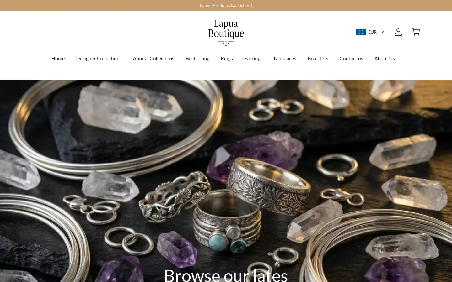Screenshot of lapuaboutique.com