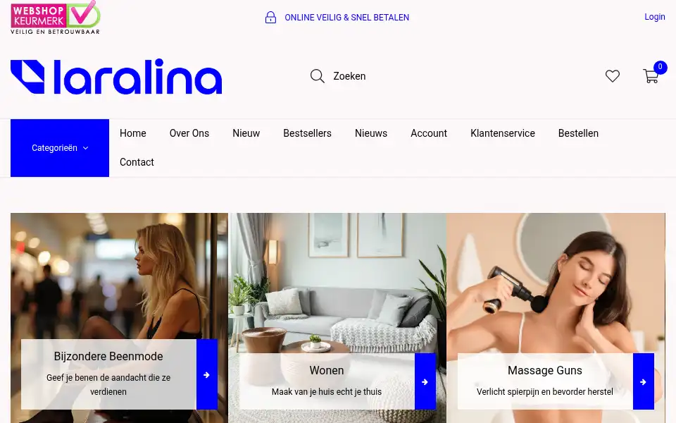 Screenshot of laralina.com