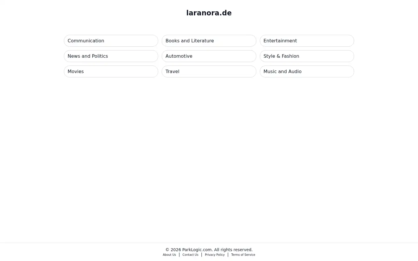 Screenshot of laranora.de