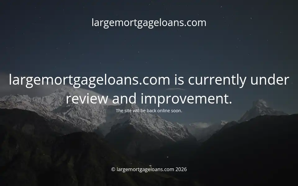 Screenshot of largemortgageloans.com