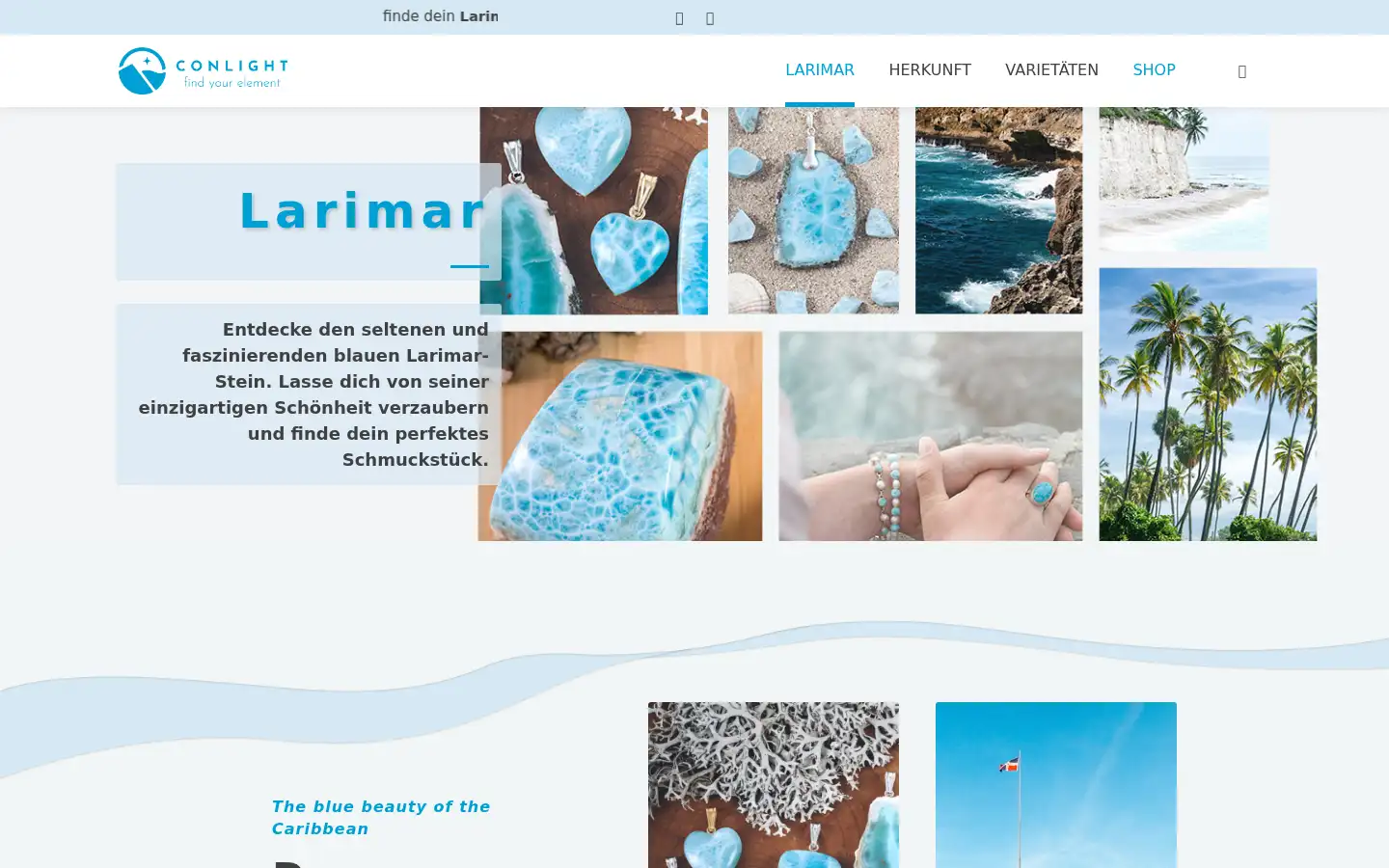 Screenshot of larimar.de