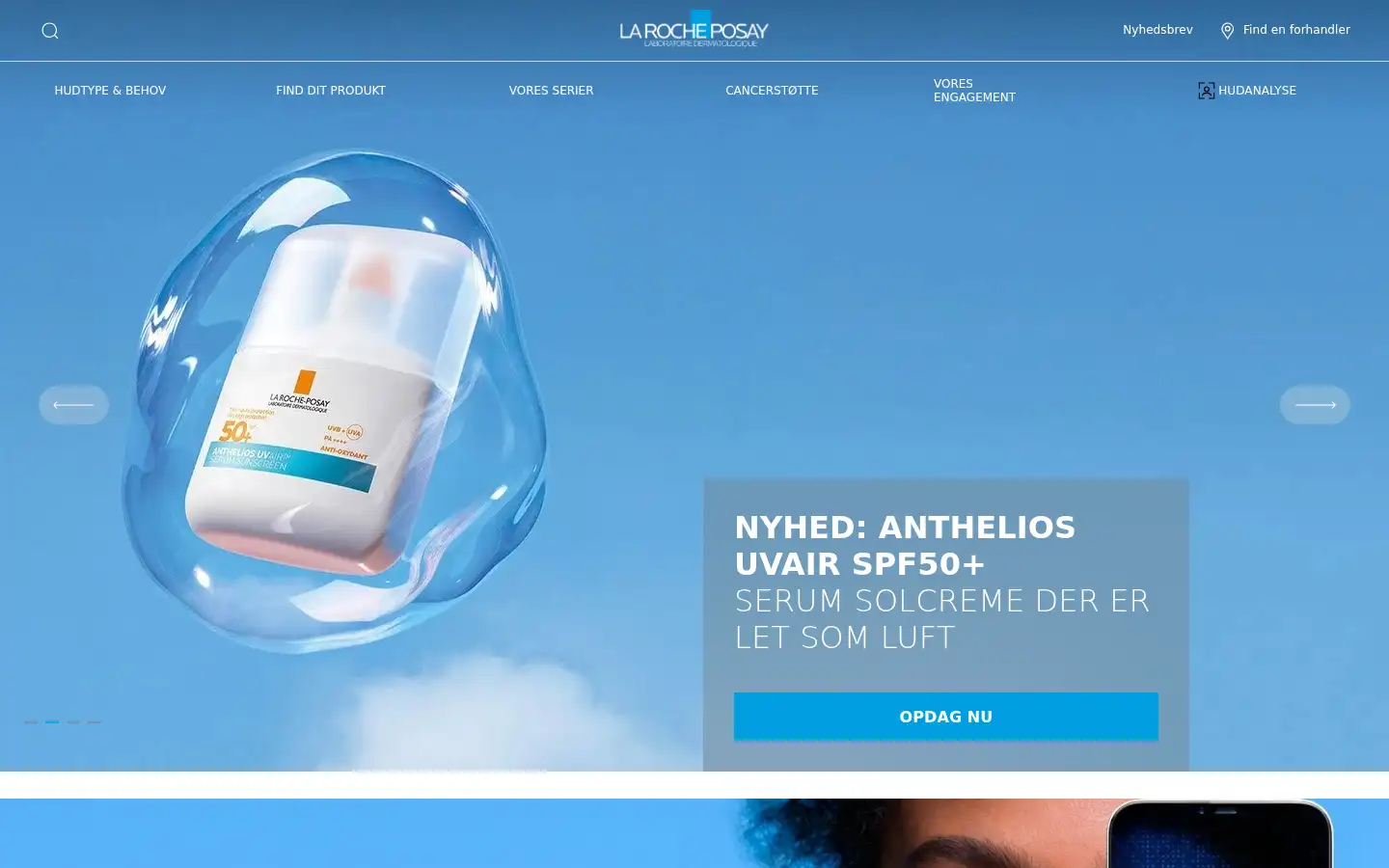 Screenshot of laroche-posay.dk