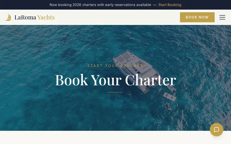 Screenshot of laromayachts.com