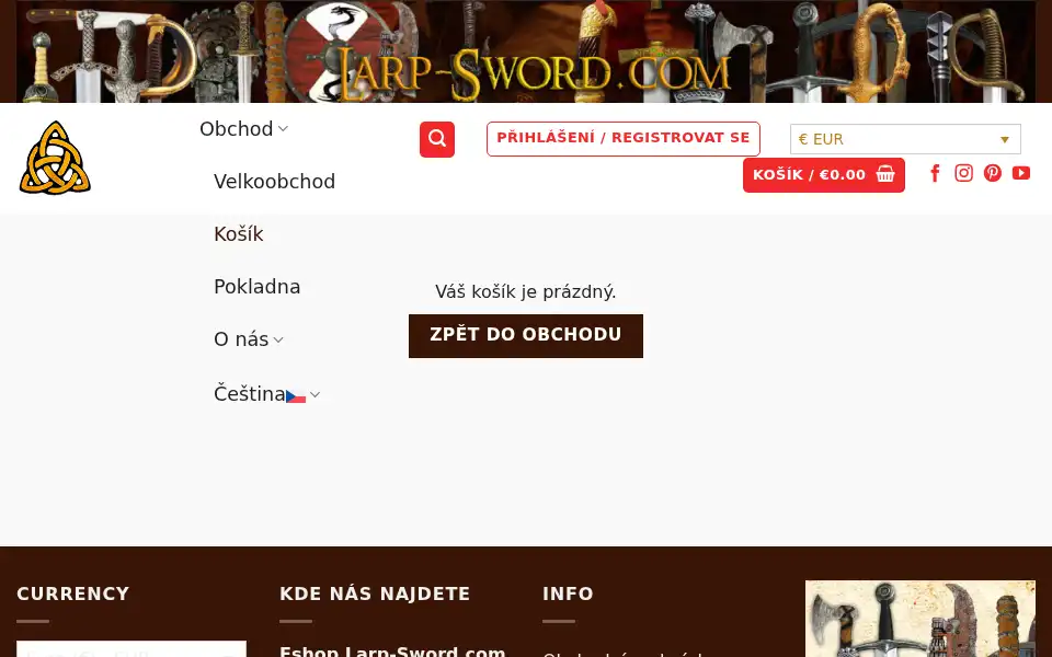 Screenshot of larp-sword.com