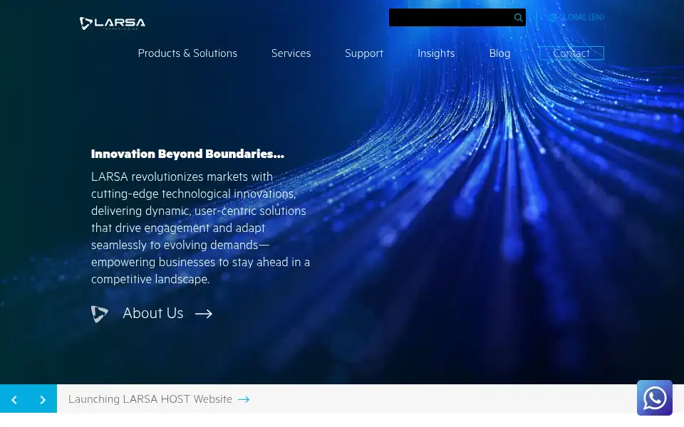 Screenshot of larsa.org